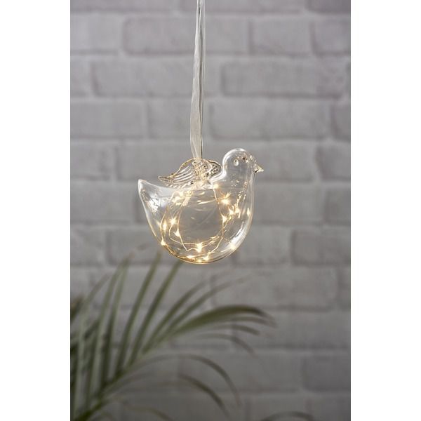 Glass Bauble Bird - IP20, Warmweiss, 15 LED