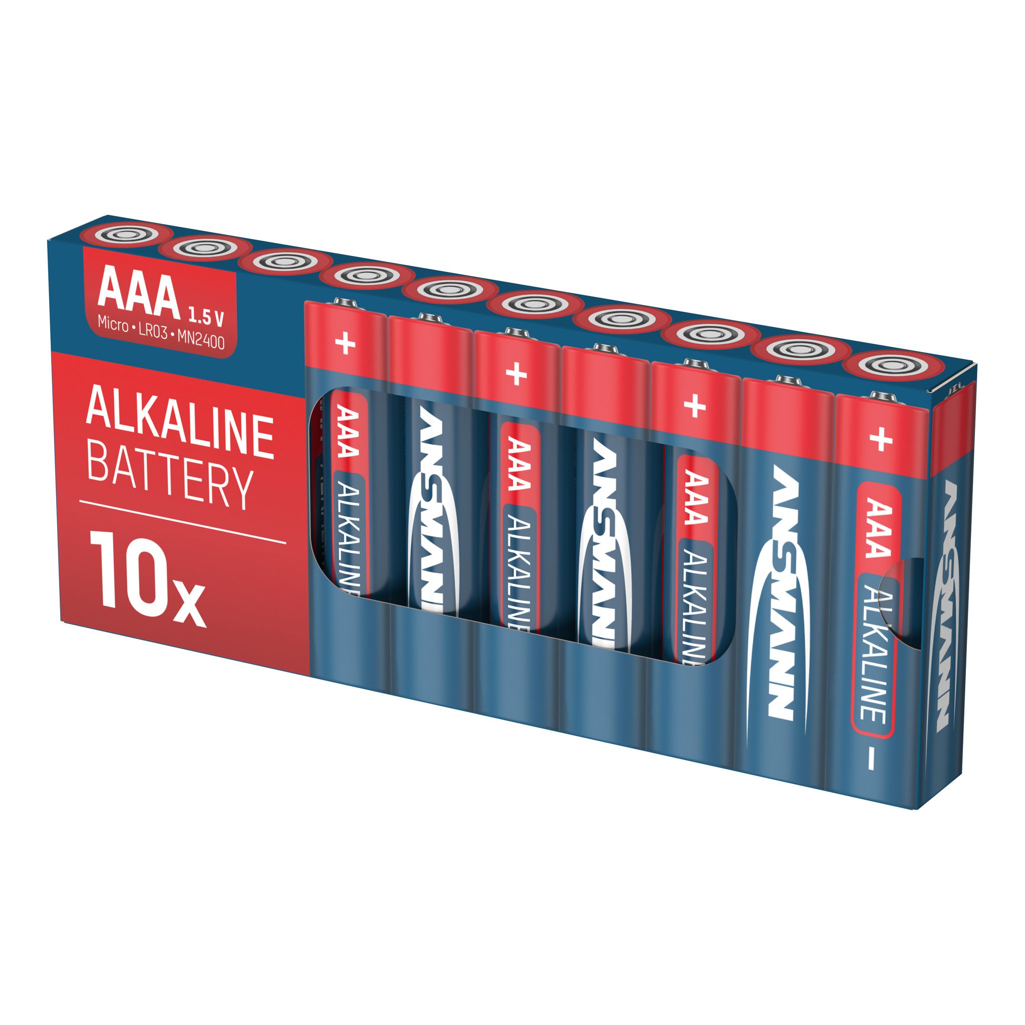 Alkaline Batterien 100er Vorteilspack 10x10 AAA - LR03/AAA Batterien 100er Box Retailverpackung