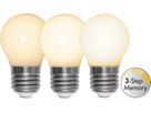 LED Leuchtmittel E27 G45 Opaque Filament RA90 3-step memory - E27, 350Lm, 4W, 230V