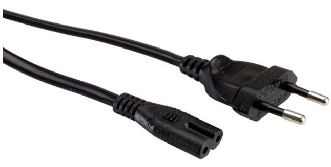 Euro Gerätezuleitung - 1.8m, T11 - C7, schwarz, H05VV-F 2G0.75mm2