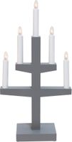 Kerzenleuchter Trapp - IP20, Grau, Warmweiss