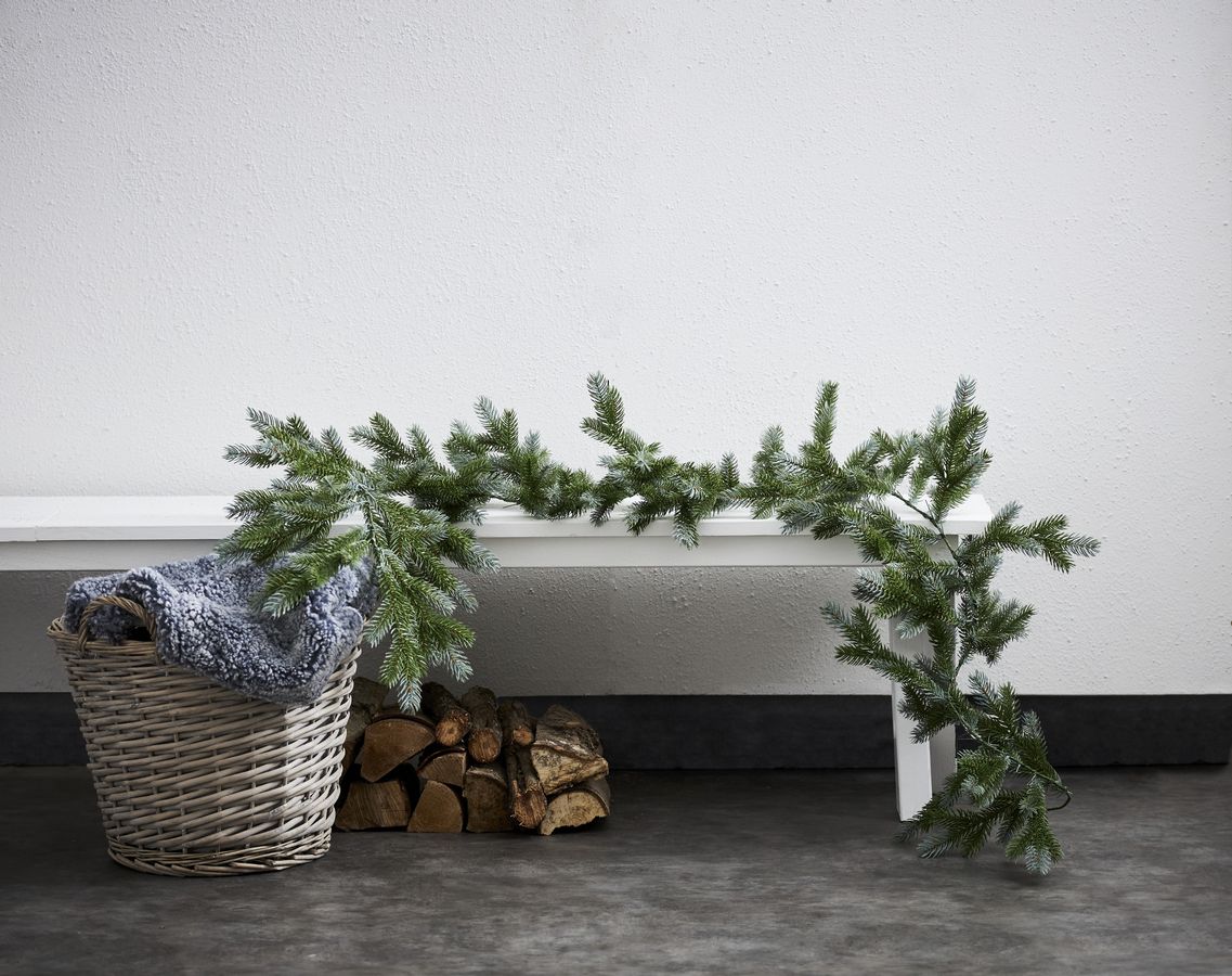 Girlande Lunda - Grün, keine Lämpchen, 200cm Länge