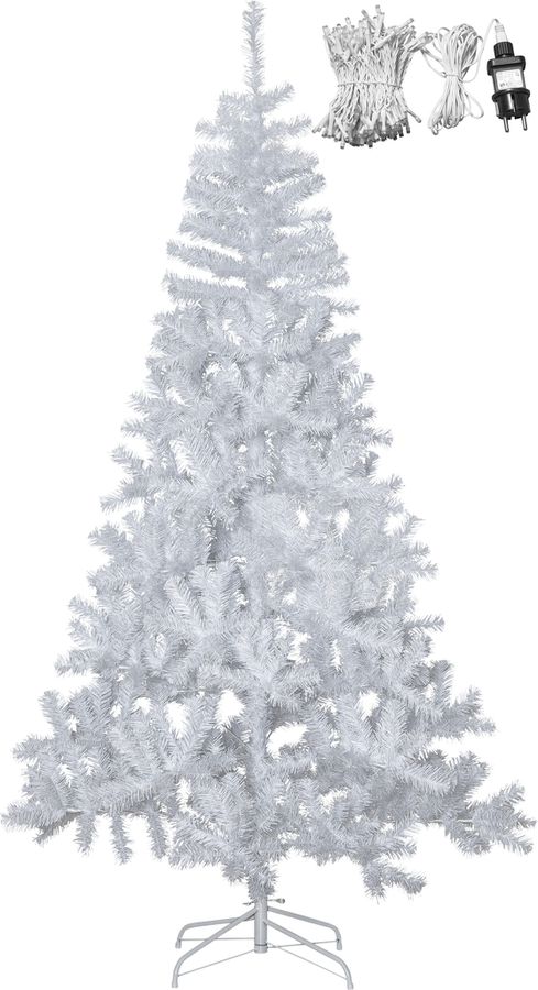 Weihnachtsbaum mit LEDAlvik - Weiss, 180LED, 210cm Höhe
