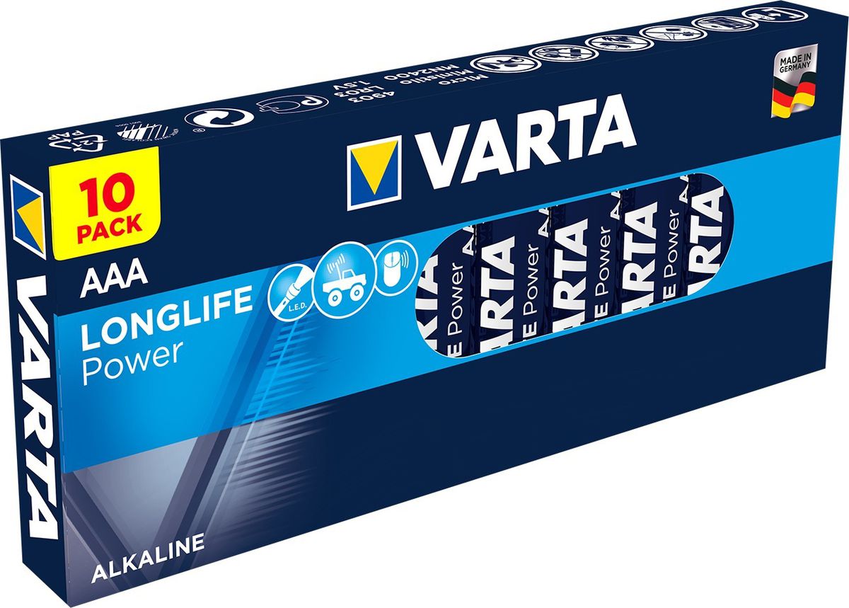 VARTA Batterien LR03/AAA High Energy - 10er Box