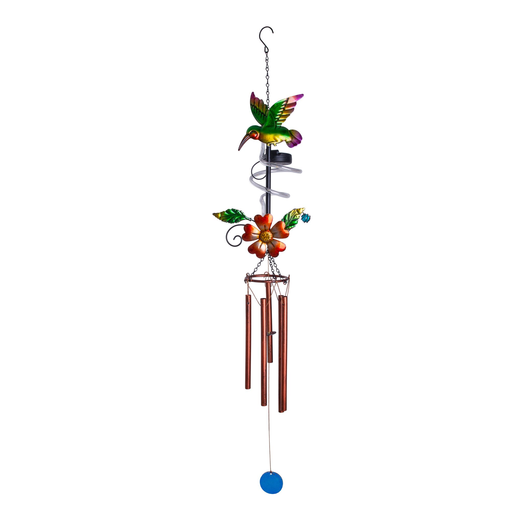 LED Solarleuchte COLIBRI H: 98 cm (Hängeleuchte/Windspiel) - IP44, 0.05W, Warmweiss