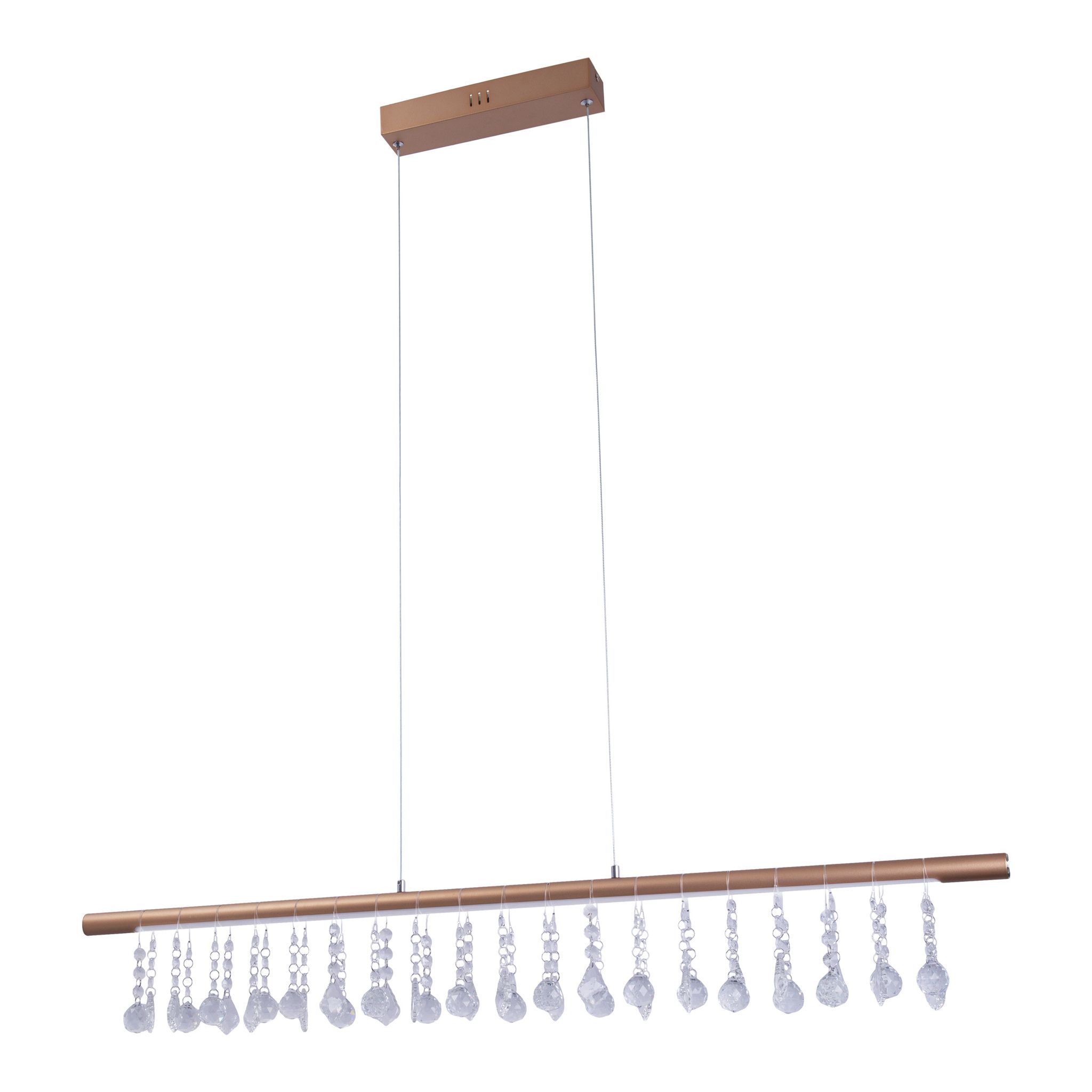 LED Pendelleuchte Nobilis l: ca. 100 cm - gold - LED, 23.6W, IP20