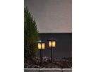 Solar Poller-Leuchte 2 Pack Flame Mini - Schwarz, Lichtfarbe Gelb