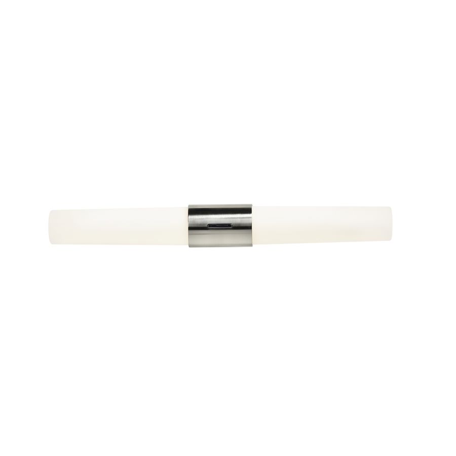 Helva,  Doppel- Wandleuchte, Nickel - LED Modul, 9W, IP44