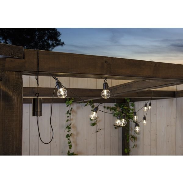 Lichterkette Fiesta - IP44, Warmweiss, 10 LED's, 360cm