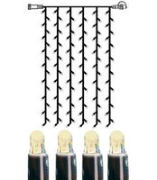 System LED Extra, Vorhang, 100x200cm - Schwarz, Warmweiss