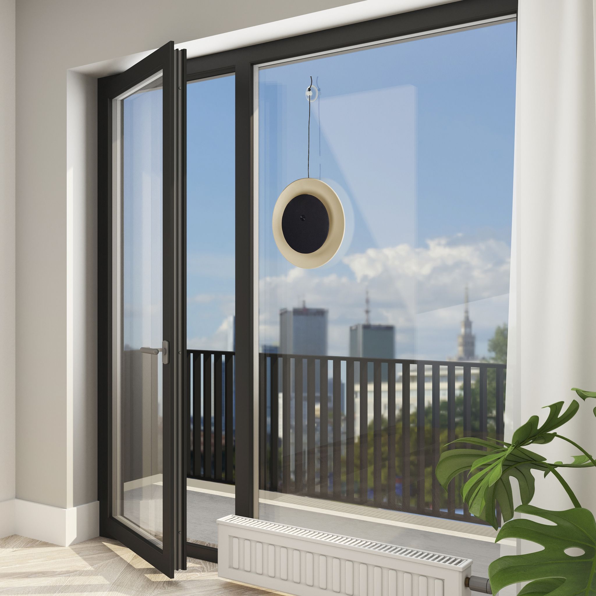 Solar- Tischleuchte Hängeleuchte SOLAN almond H: 41,5 cm - 3000K, 120lm, 1W, IP54