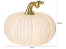 TIsch Decoration Pumpkin - Indoor, Warmweiss, Weiss
