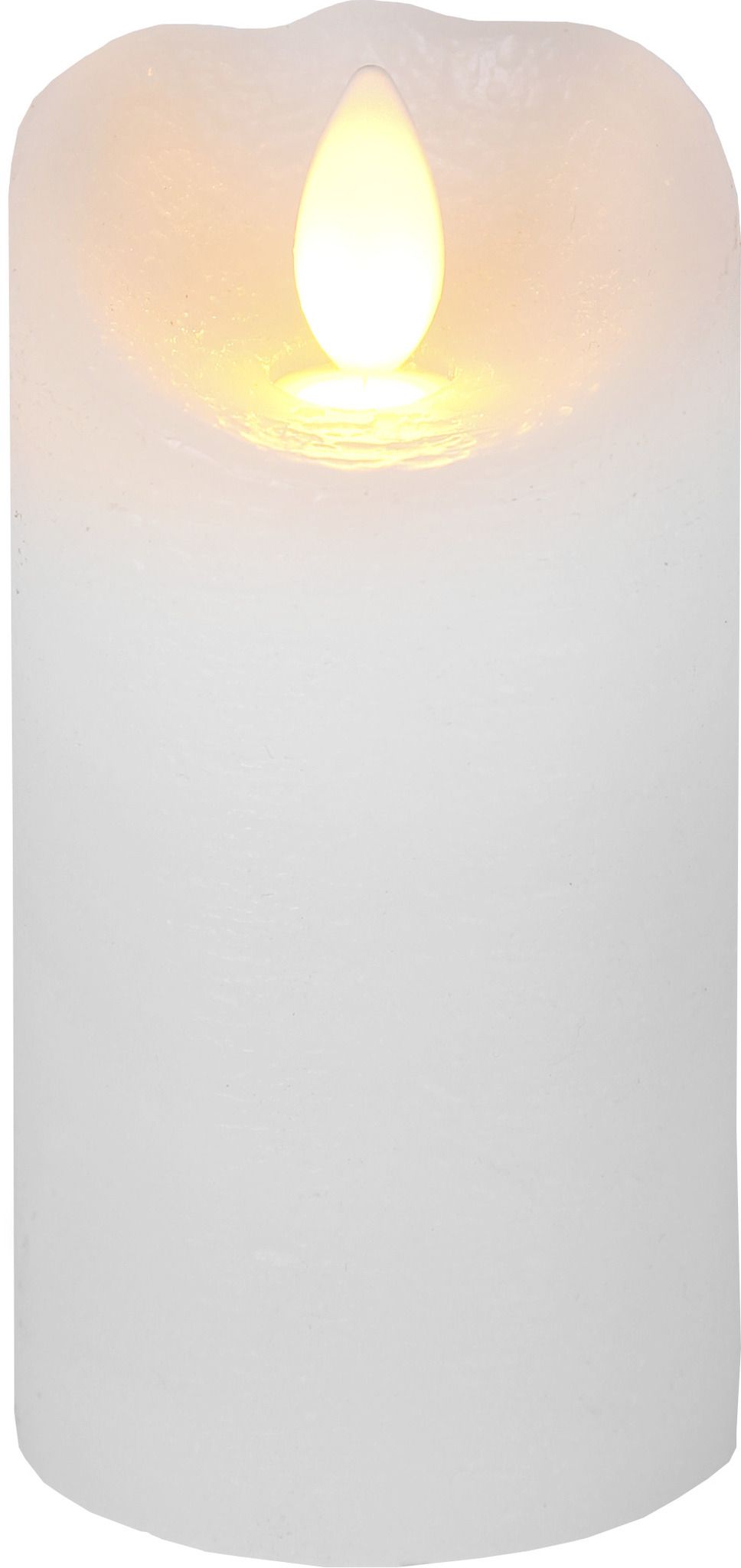 LED Pillar Kerze Glow - Indoor, Weiss, 10cm Höhe, Timerfunktion
