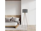 Stehleuchte  ARDITA  H: 152cm grau - IP20, E27, Grau