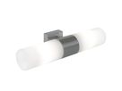 Tangens, 2-flammig, Gebürsteter Stahl - E14, max.2x25W, IP44