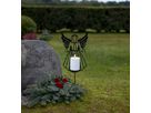 LED Memorial Kerze Flamme Deco - Indoor, Outdoor, Schwarz, 48.00 cm Höhe, Timerfunktion