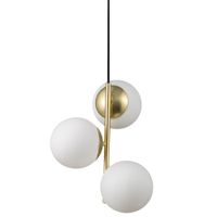 Lilly, Pendelleuchte, Messing/Opal - E14, max. 3x40W, IP20