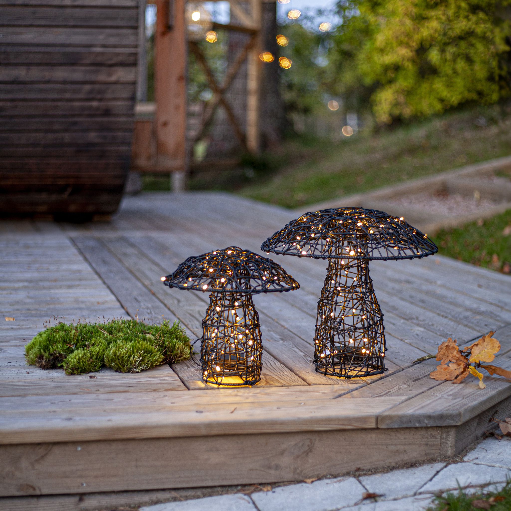 Outdoor Decoration Otto - IP44, Warmweiss,Schwarz