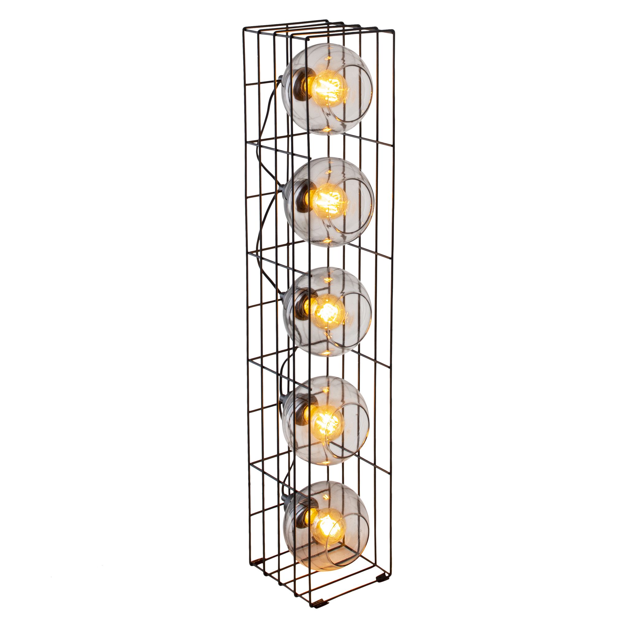 Glas-Stehleuchte h: 95cm - E27, 200W, IP20