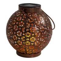 2er-Set LED Deko-Solarleuchte lb: 18cm bronze - 2er-Set LED Deko-Solarleuchte lb: 18cm bronze