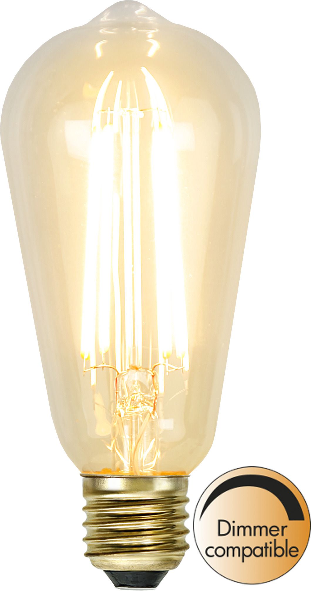 LED Leuchtmittel E27 ST64 Soft Glow - E27, 320Lm, 2100K, 3.6W, 230V
