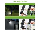 Solar Scheinwerfer Powerspot - Schwarz, Lichtfarbe Warmweiss; 2200mAh