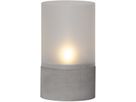 Laterne Cemmy - Indoor, Grau, 18cm Höhe, Timerfunktion