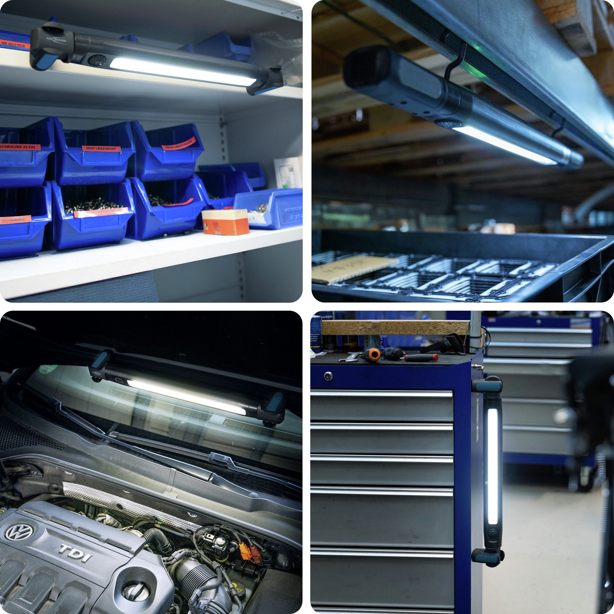 Arbeitsleuchte ML3000RD - 3000lm, IP44, Schwarzblau
