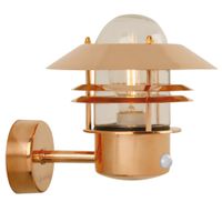Blokhus, Wandleuchte m Sensor, Kupfer - E27, max. 60W, IP54