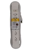 Steckdosenleiste PRINCIPIO 3xH/3xV Magnet - 6x T13 (3x horizontal / 3x vertikal), 5.0m Kabellänge, Schalter, weiss