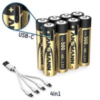 Li-Ion Akkus Micro AAA Typ 500 (min. 400 mAh) 8er Karton - 8er Box