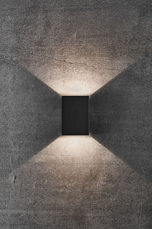 Fold 10, Wandleuchte, Schwarz - LED Modul, 2X3,5W LED, IP54