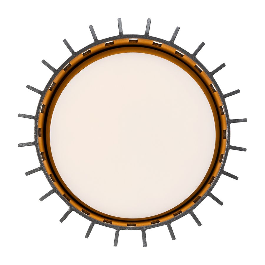 Deckenleuchte Aludra Anthrazit - 15W, E27, IP54