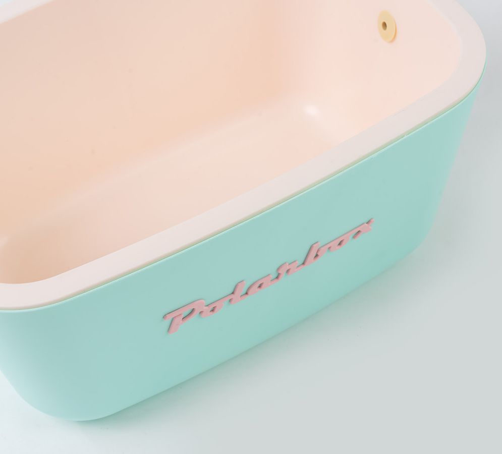Polarbox Retro Cooler cyan 20l - Kühlbox, 20l, Vintage Design