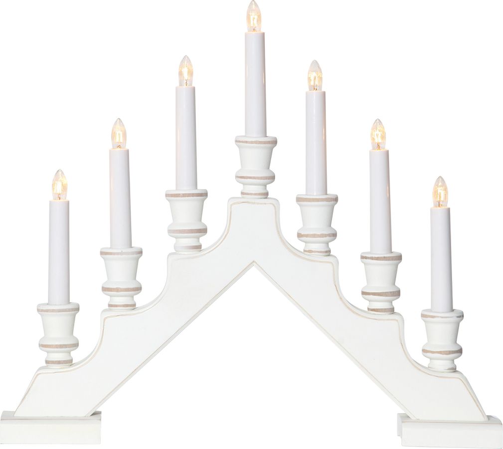 Kerzenleuchter Sara - IP20, Weiss, Warmweiss