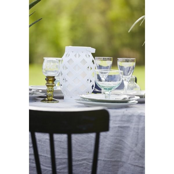 LED Laterne Flame - Outdoor, Weiss, 23cm Höhe, Timerfunktion