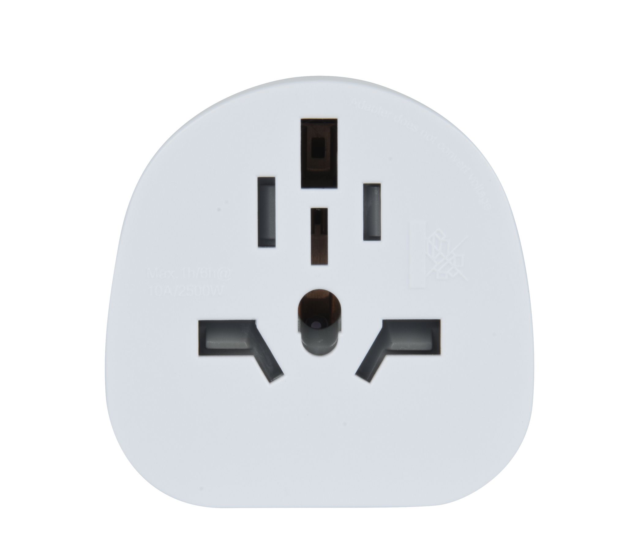 Reiseadapter World to Switzerland, weiss - Out: CH In: IT, BRA, UK, USA/Japan Typ A/B, AUS/China