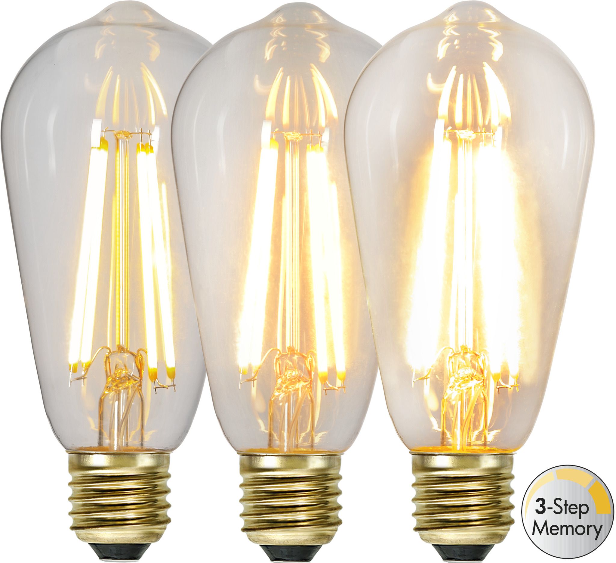 LED Leuchtmittel E27 ST64 Soft Glow 3-step memory - E27, 700Lm, 6.5W, 230V