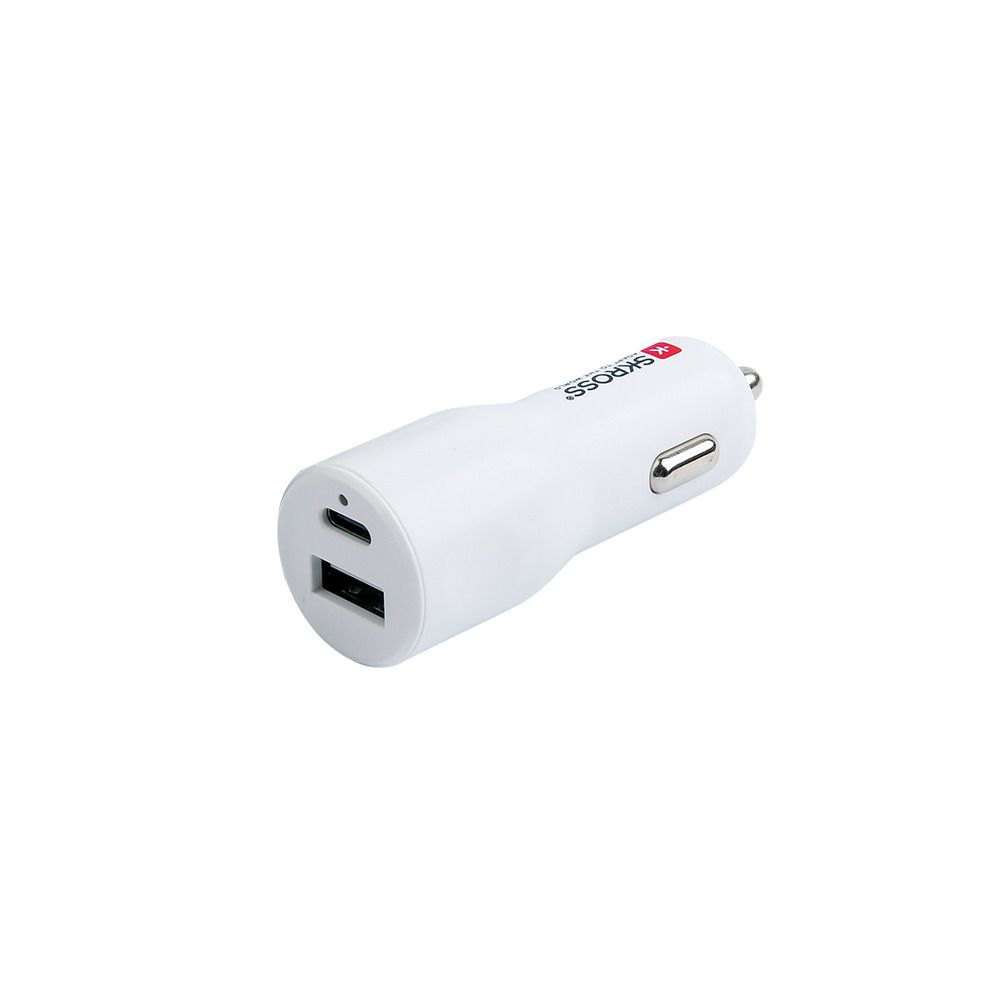 USB Car Charger & Micro USB - 20W, 1xUSB-A, 1xUSB-C