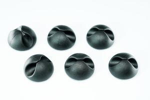 Beans black - 6 Stück, Ø 29mm, H=15mm, schwarz