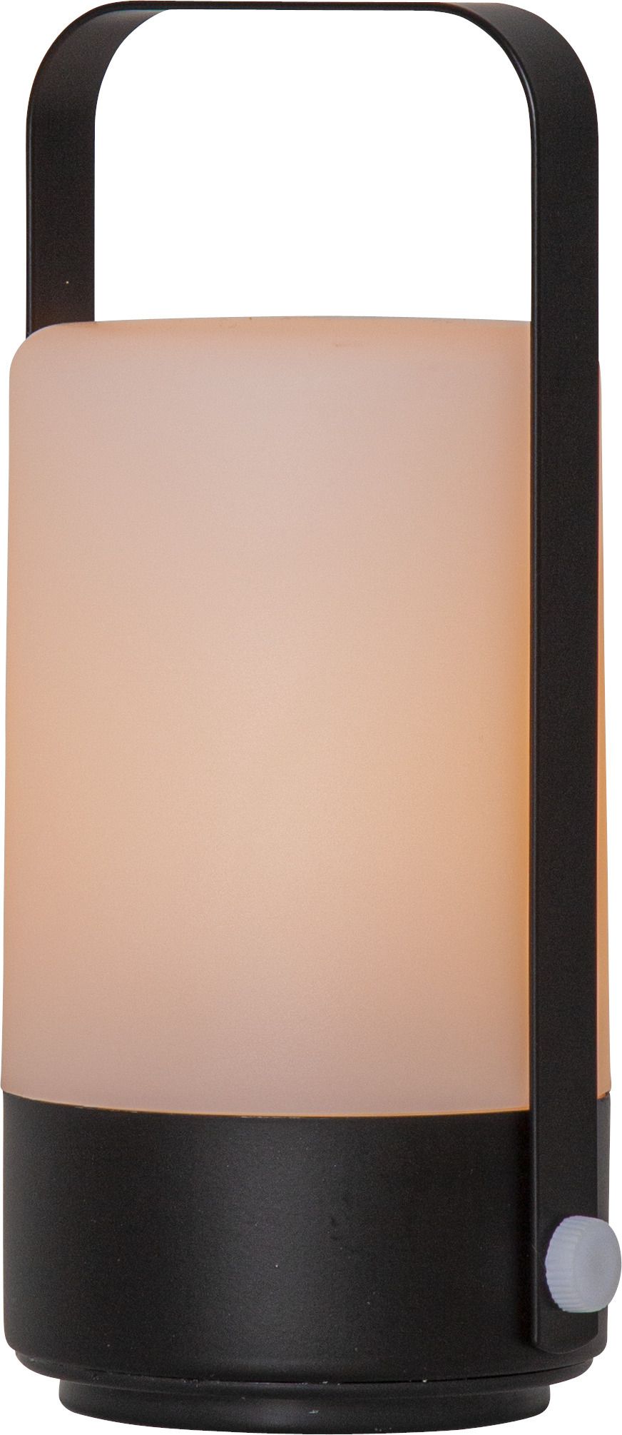 LED Laterne Flame - Outdoor, Schwarz, 19cm Höhe