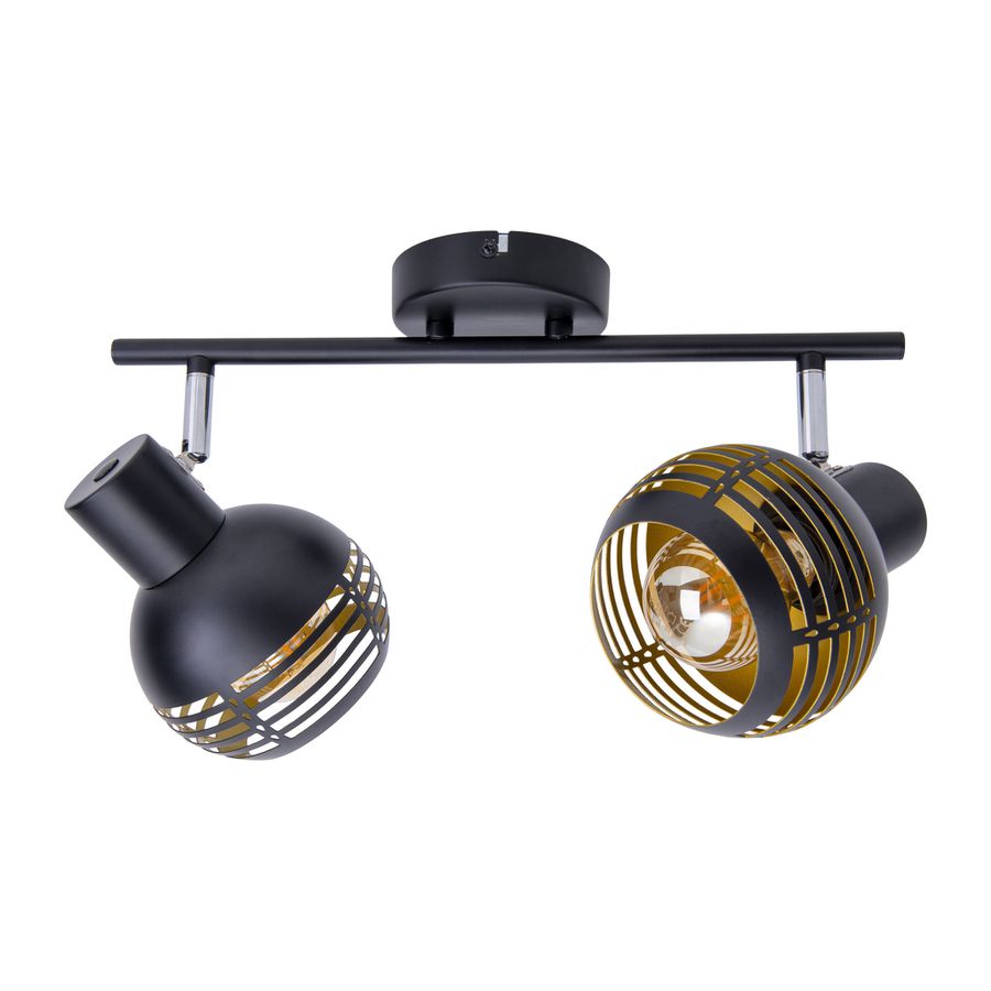 2er Deckenleuchte Spot Casco - E27, IP20