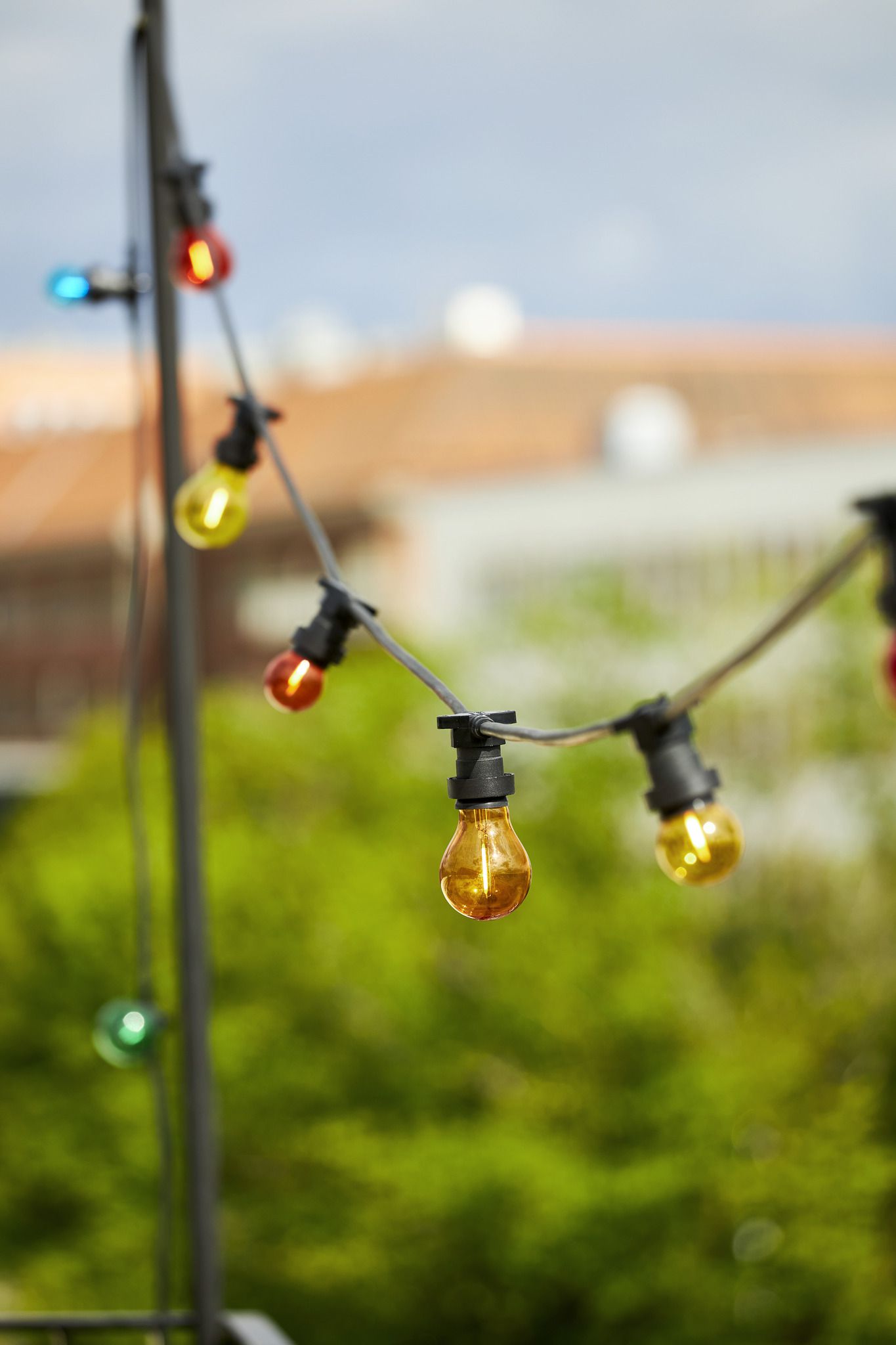LED Party-Deco Illuminationskette Solo - 20xE27 (Leuchtmittel exkl.), IP44. IP55 Stecker, L=20m