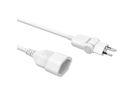 Verlängerungskabel MOVE - 3m T12/T13, weiss, H05VV-F 3G1.0mm2 mit dreh- und klappbarem Stecker 270° / 180°
