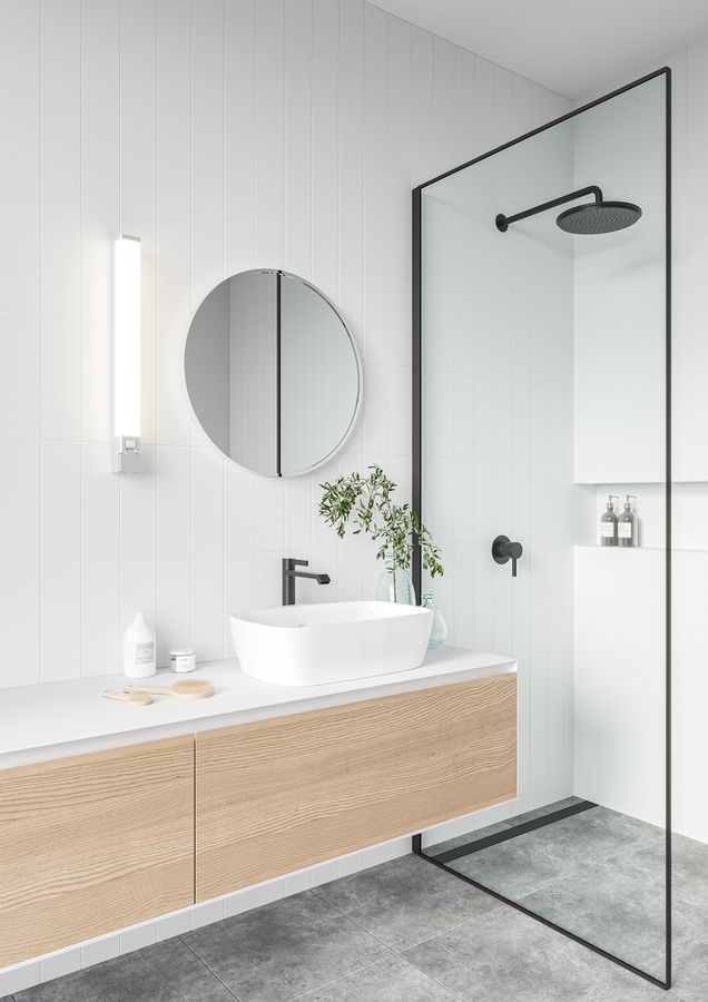 Sjaver Badzimmerleuchte Weiss - IP44, LED Modul