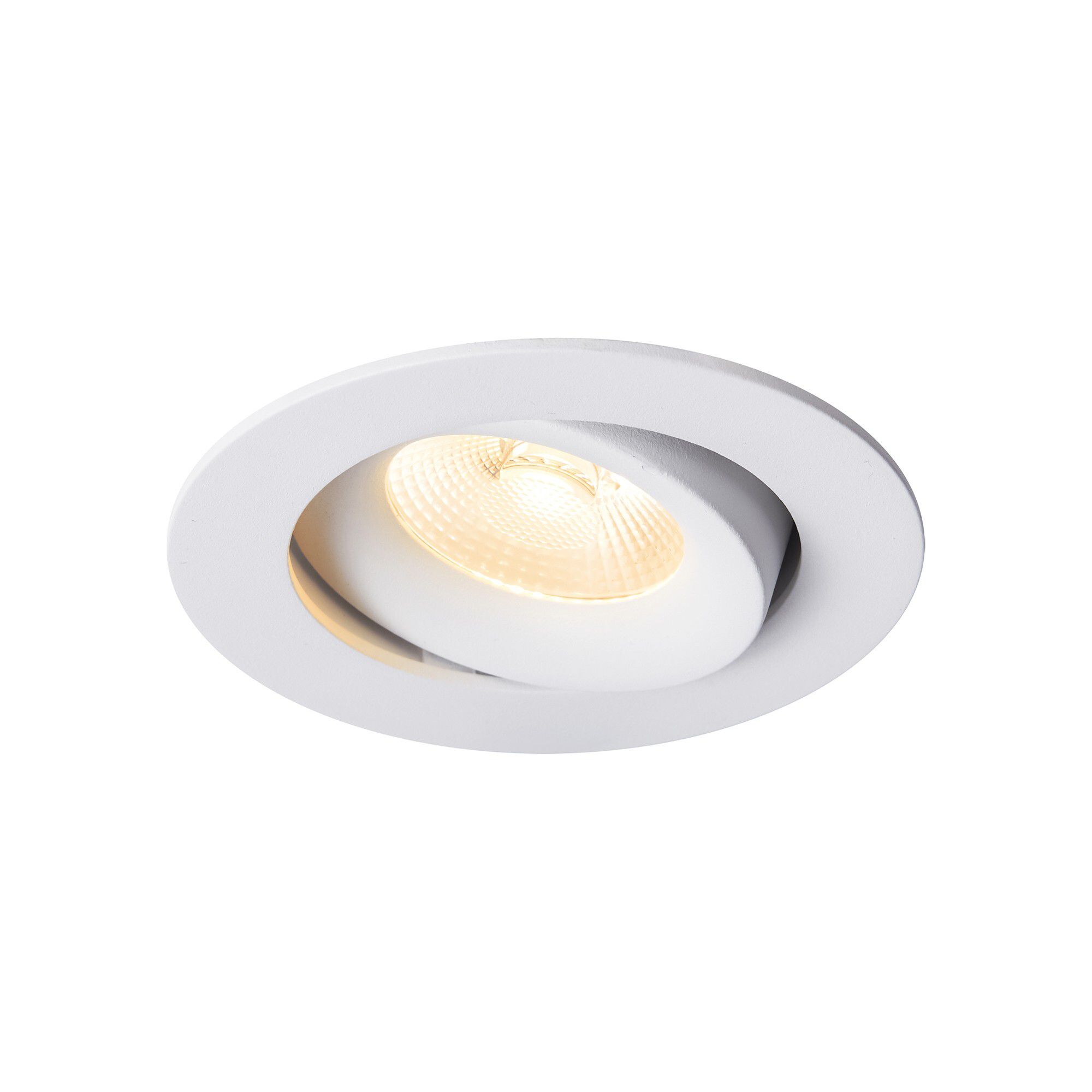 LED Einbaudownlight ALIKI - 8W, 560lm, 2700K, IP44, CRI 90, weiss, dimmbar, D=96mm, H=45mm, BL=83mm