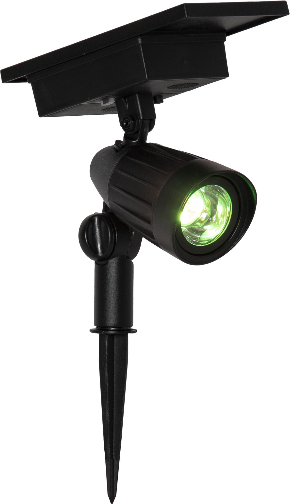 Solar Spotlight Powerspot - Indoor, Outdoor, RGBW, Schwarz