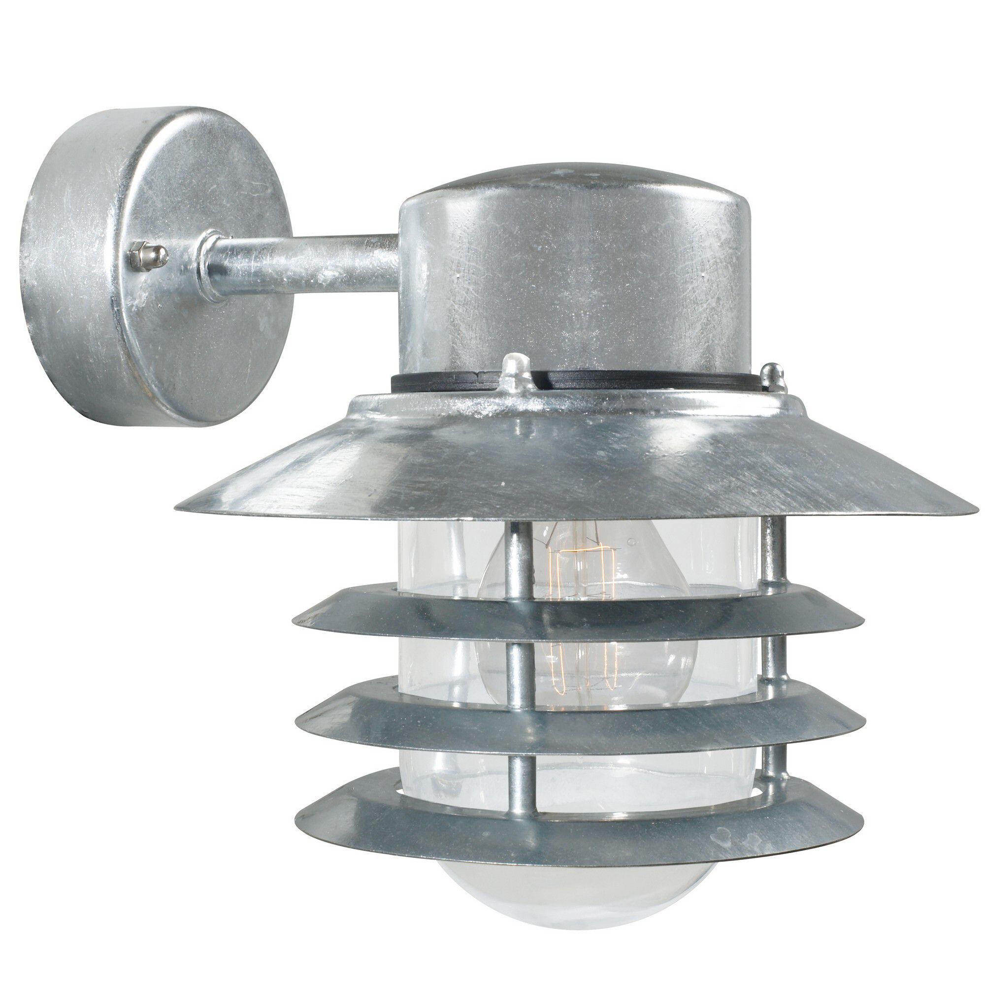Vejers, Wandleuchte down, Verzinkt - E27, max. 60W, IP54
