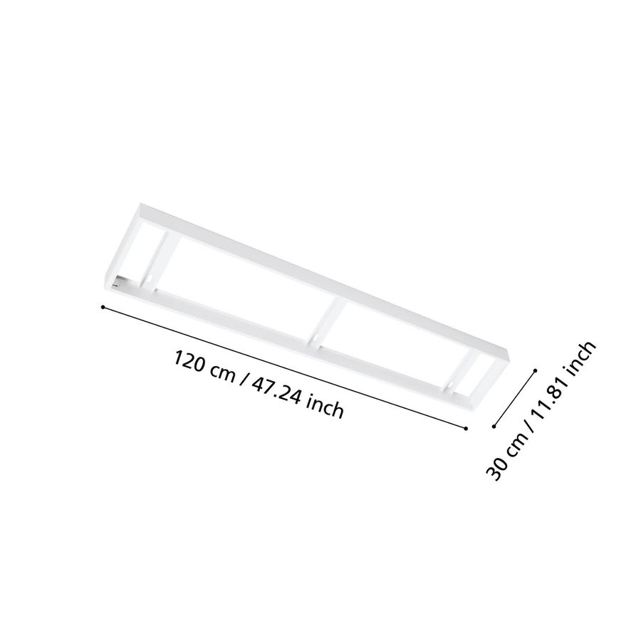 Aufbaurahmen zu SALOBRENA PRO IP54 30.3x120.5cm - 30.3x120.5cm
