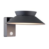 Solar-Wandleuchte Justina Antrazit - 5W, 3000K, 400lm, IP44